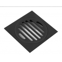 Matte Black Square Floor Waste